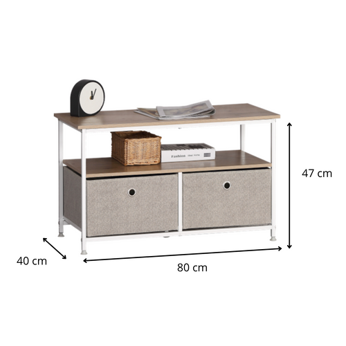 Calicosy - Salontafel LISA - licht hout 80x40x47 cm