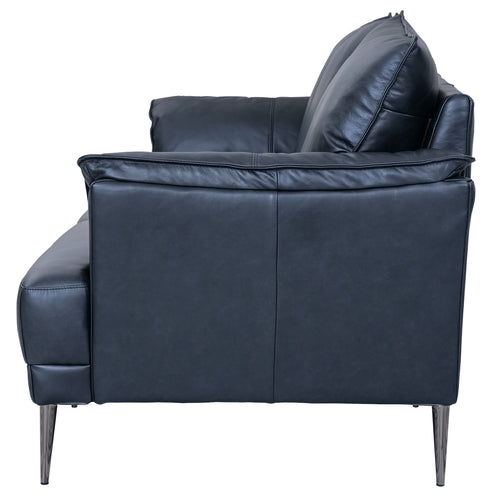 Furnhouse 3-zitsbank Soul - Zwart - Leer - 90x195x88