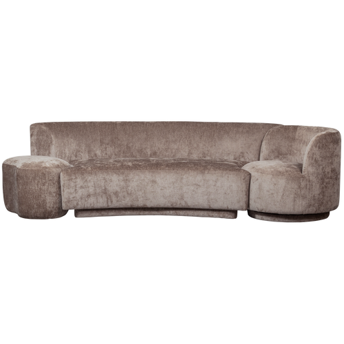 BePureHome bank Combi-Popular - Chenille - Taupe - 72x345x97 - vtwonen shop