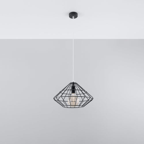Sollux Lighting Hanglamp UMBERTO zwart - 32x32x120cm