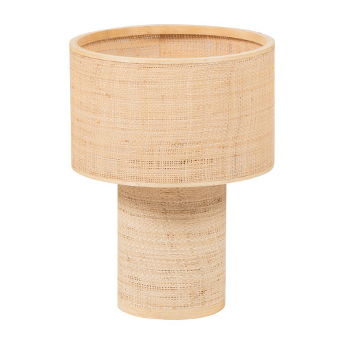 WOOOD tafellamp  Ø 28 cm Syro - Raffia - Naturel - 38x28x28