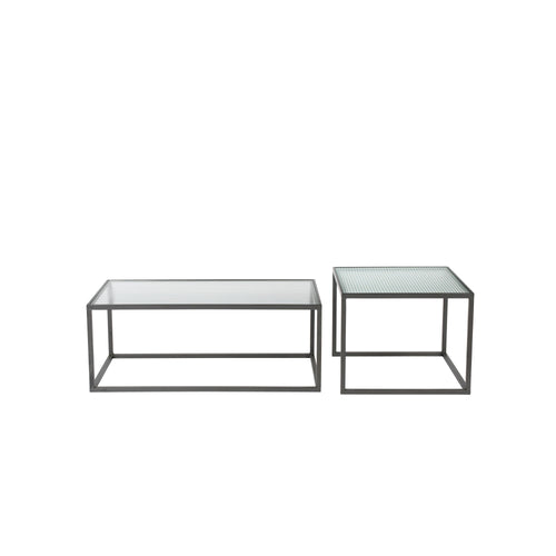 Dutchbone Boli Salontafel Rond Staal/ Glas Set van 2 - vtwonen shop