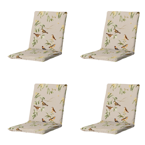 Madison stapelstoelkussen Aria - beige - 97x49x5cm - set van 4
