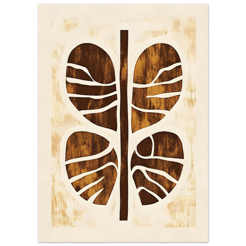 Artfulprints  Boho – Rooted form   Poster 50x70 cm