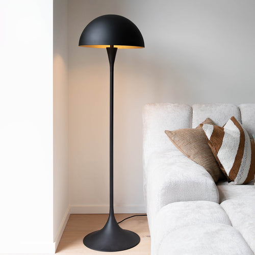 Atmooz vloerlamp Taluha - zwart - Ø 40 x H 140 cm - E27