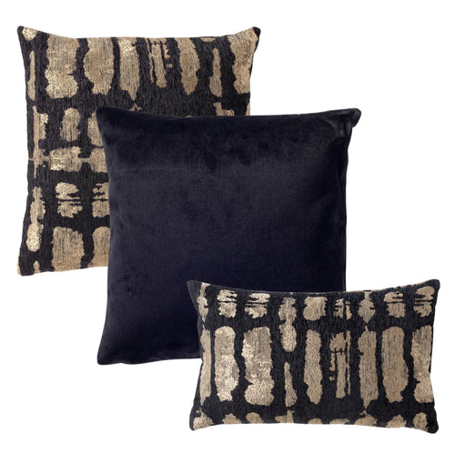 KUSSENSET | 3-delig | Celeste Curated | zwart | Hoii | inclusief veren binnenkussens