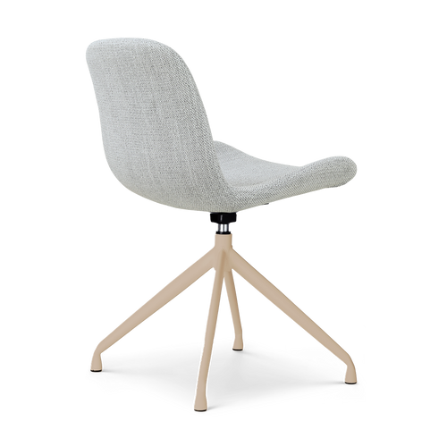 Nolon Nola-Fé draaibare eetkamerstoel grijs melange beige onderstel