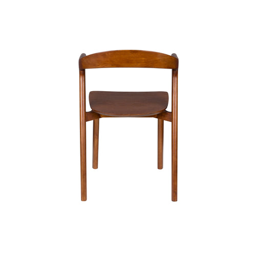 Zuiver Northwood Eetkamerstoelen Armleuning Hout Walnoot kleur - Set van 2