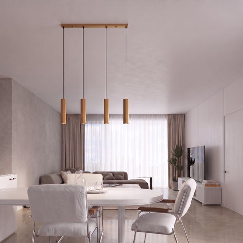 Sollux Lighting Hanglamp KARBON 4L goud - 81x5x120cm