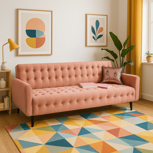 Kare Design Slaapbank Milchbar fluweel roze