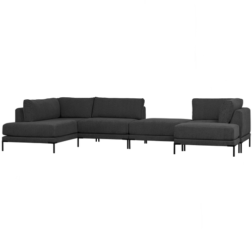 vtwonen lounge element links- Polyester - Donkergrijs - 89x100x200 - vtwonen shop