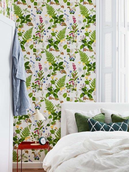 Borastapeter behang bladeren groen - 53 cm x 10.05 m - 660717