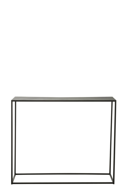 J-Line console Rechthoek - metaal - zwart