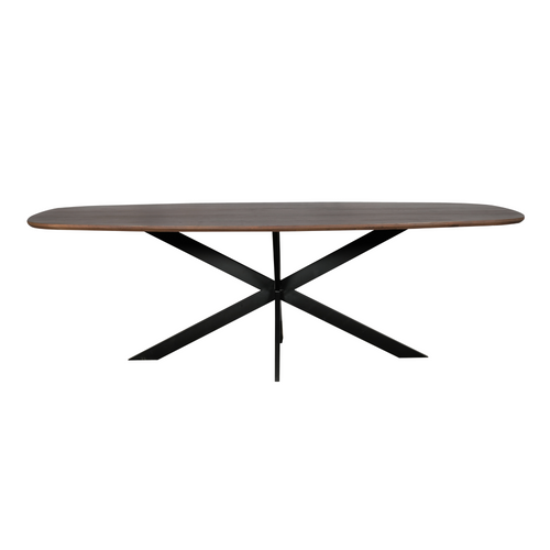 Starfurn - Eiken eettafel Ferris - Deens Ovaal 240 cm - Walnoot - vtwonen shop