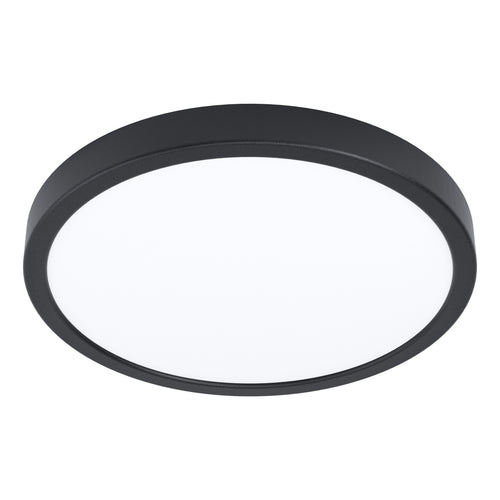 EGLO opbouwlamp Fueva 5 - led - ø 28,5 cm - zwart/wit
