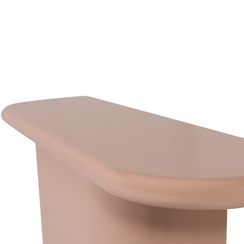 WOOOD bijzettafel Nocta - Hout - Hoogglans Lichtroze - 81x120x30