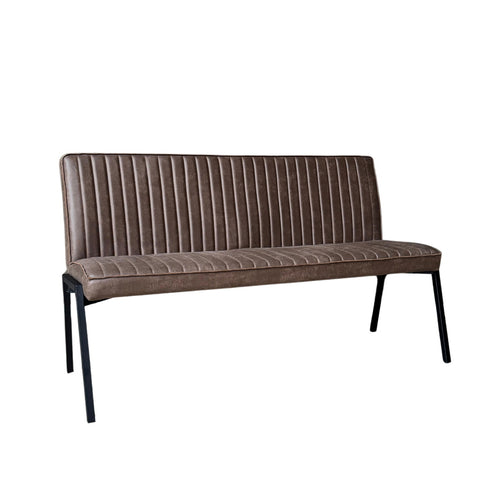 Starfurn Eetkamerbank Tivoli - Bruin Leer - 155x56x88cm