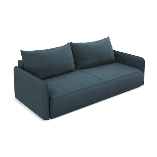 LaMiaSofa 3-zits slaapbank Palermo - textuurstof - jeans - 216x105x86