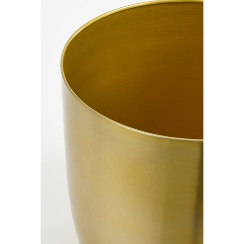Mica Decorations Alano Bloempot - H24 x Ø25 cm - Metaal - Goud