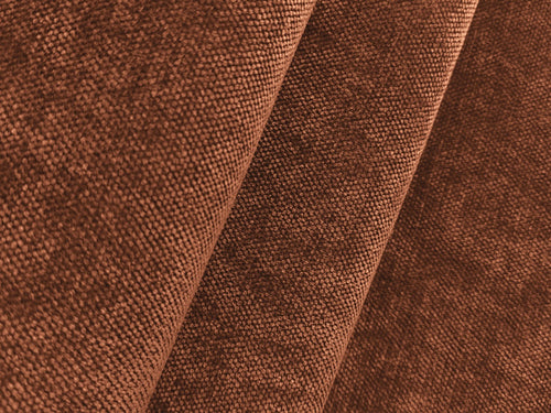 LaMiaSofa hoekbank links Melissa - chenille stof - terracotta - 224x166x70