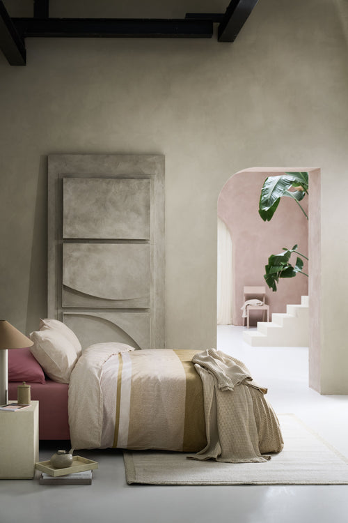 Beddinghouse Dekbedovertrek Mira - 200 x 200/220 cm - Goud
