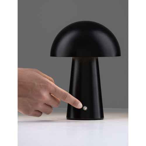 Nova Luce ANDE Geïntegreerde LED-tafellamp, matzwart, aanraakgevoelig, dimbaar, 2W 129lm 3000K, USB-aansluiting