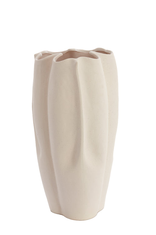 Light & Living vaas SANGULI - 28x27.5x56cm - wit - vtwonen shop