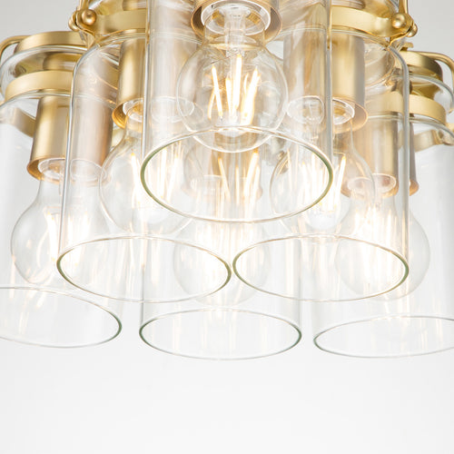 Elstead Kichler Brinley Cluster hanglamp geborsteld messing