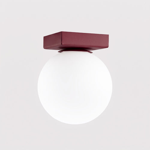 Sollux Lighting Plafondlamp YOLI 1 bordeaux - 12x12x14,5cm