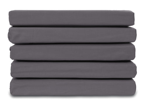 Ten Cate hoeslaken - 100% katoensatijn - 160x200 - antraciet