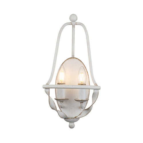 Elstead Quoizel Bradbury Candle Wandlamp Antiek Wit