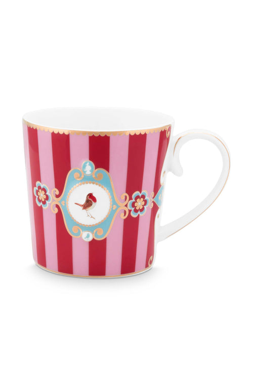 Pip Studio Theemok Set - Love Birds Medallion - Rood Roze - 300ml