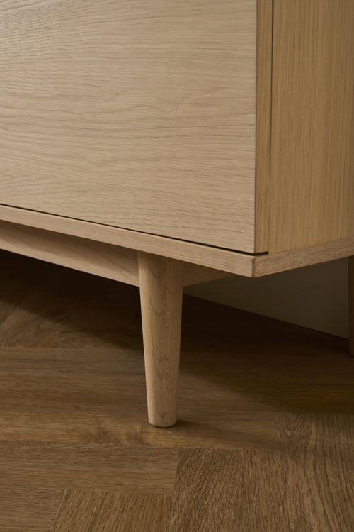 Furnhouse tv-meubel Kerteminde - Witte olie - MDF, eikenfineer - 45x160x53