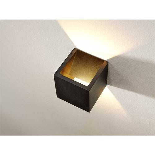 Artdelight Wandlamp Cube - Zwart