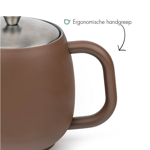Bredemeijer -Theepot Vera - donkerbruin - 0,9L