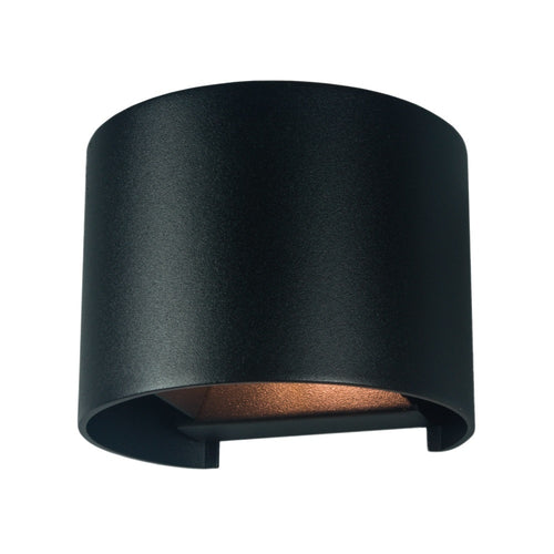 Artdelight wandlamp Gyro - 1 lichts - 11.2  x 9.7   cm - zwart