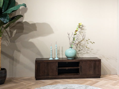 Livingfurn tv-meubel Jaxx - 150cm - mangohout - bruin