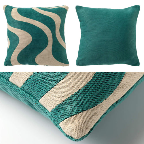KUSSENSET - 3-delig - Blush Wave - 45x45 cm, 30x50 cm - inclusief binnenkussens - roze, blauw, beige