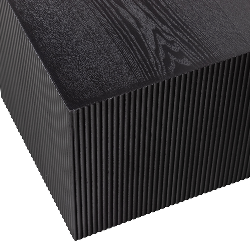 WOOOD bijzettafel Sanne - Mdf - Zwart - 37x40x40/40x50x50 - Set van 2 - vtwonen shop