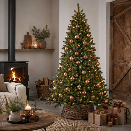 Black Box Trees Toronto Kerstboom voor Binnen met Frost-Effect Toppen - Kerstversiering met Scharnierconstructie - Kunstboom Natuurlijke Uitstraling -