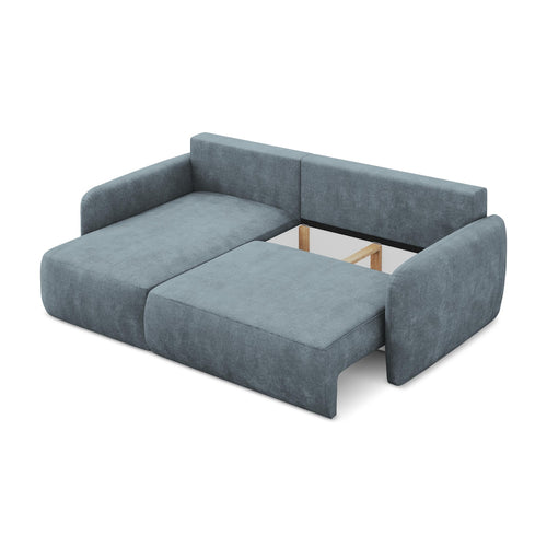 LaMiaSofa hoekbank links Corle - chenille stof - jeans - 207x148x86