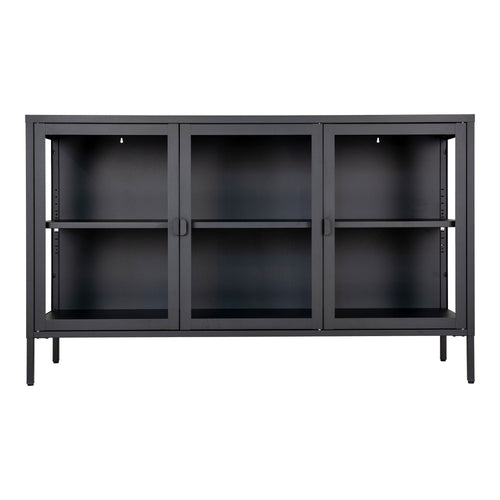 Rebellenclub Dressoir Röjan - 140 x 85 cm - Zwart Staal