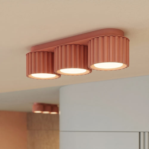 Sollux Lighting Plafondlamp AURA 3 perzik Gx53 - 32,5x10x8cm