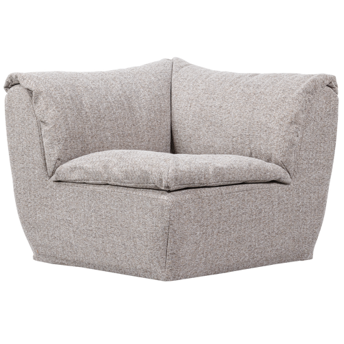 WOOOD hoekelement Baggy - Geweven Stof - Naturel Melange - 81x96x96 - vtwonen shop