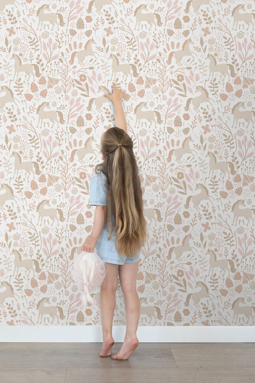 ESTAhome behang unicorns beige - 53 cm x 10.05 m - 139873