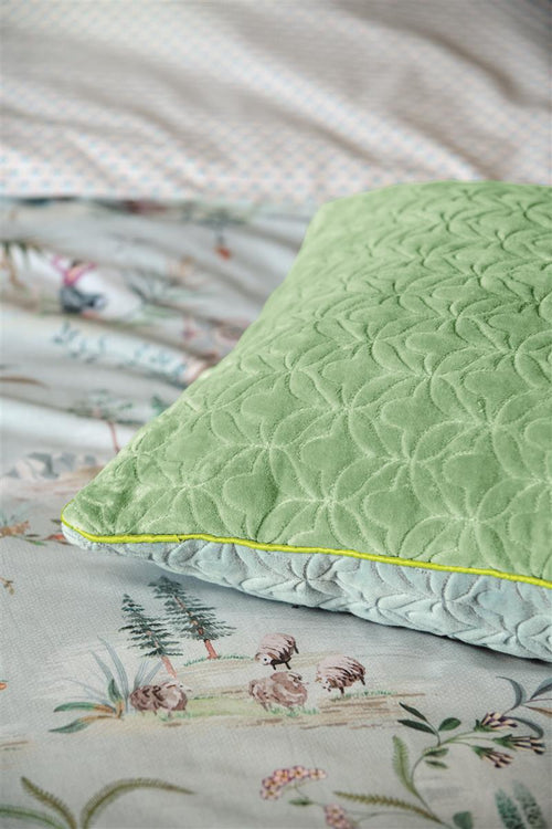 Pip Studio decoratiekussen Quilty Dreams - 45x45 cm - blauw groen - vtwonen shop