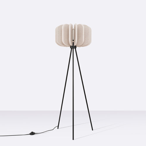 Sollux Lighting Staande lamp MULA 45 beige - 45x45x134cm