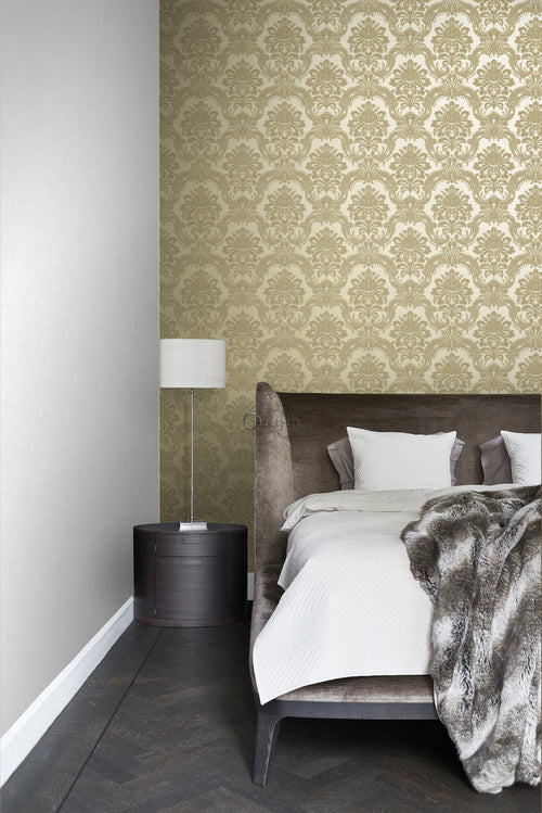 Origin Wallcoverings behang ornamenten licht glanzend goud - 53 cm x 10,05 m - 346526 - vtwonen shop