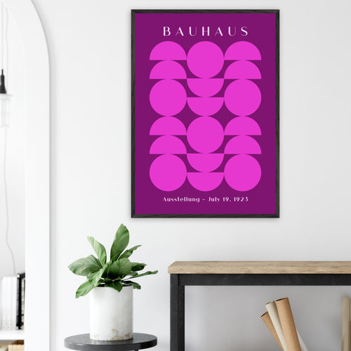 Artfulprints Poster Bauhaus - Ausstellung 1923   - 50x70 cm - Paars