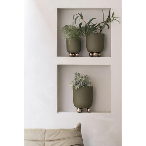 Present Time bloempot Estilo Large - groen - 26x26x32cm - vtwonen shop